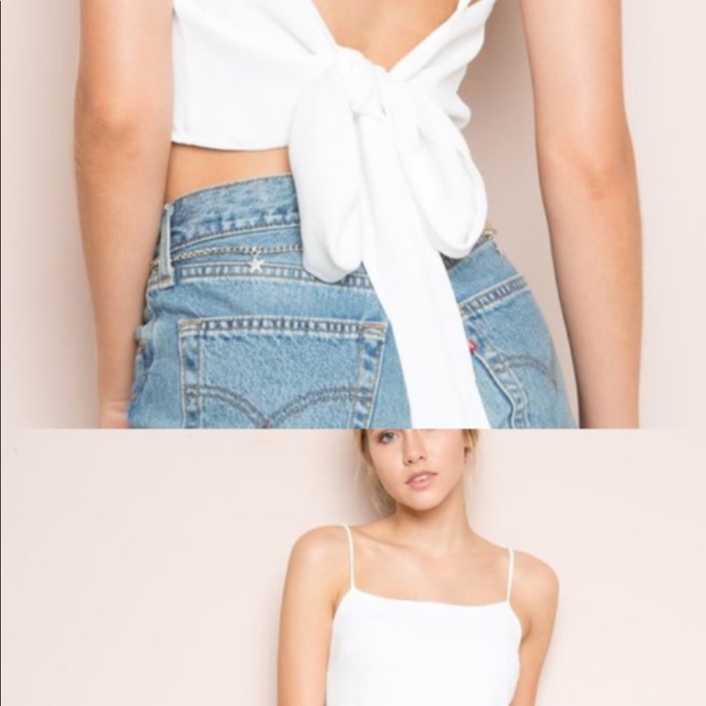 BRANDY MELVILLE TIE BACK TOP 💜
